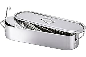 Beka 14700024 Poissonnière en acier inoxydable 50 cm, Argenté