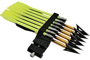 3D Cabin Picatinny Bolt Holder Quiver Accessory For Pistol Crossbow In Black (7+6 LEFT)