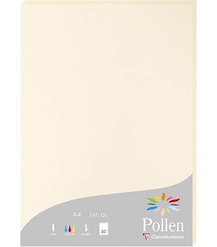 Ivory Cream A4 Coloured Craft Card 160gsm X 25 Sheets