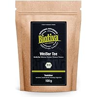 Weißer Tee Pai Mu Tan Bio 100g - handgepflückt - Weich, duftig und aromatisch - Fairbiotea-zertifiziert - nachhaltiger…