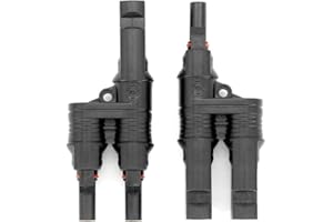 Bemodst M-C-4 Solar Panel Branch Connector, Multi-Branch Optional - Male Female Solar Energy Panel M-C-4 T Branch Connectors Cable Coupler Combiner for solar panels,Photovoltaic Systems (M/2F, F/2M)