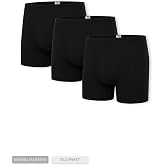 Erkek Siyah 3&rsquo;L&uuml; Uzun Pa&ccedil;a Bambu Boxer - 25201