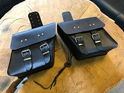 ORLETANOS RUDI Satteltaschen Set kompatibel mit Chopper HD Motorrad 125ccm Rebel Virago Fahrrad Biker BMW Honda Yamaha Biker Taschen Seitentaschen Dyna Streetbob Sportster Seitenkoffer Harley Davidson
