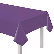 Nappe En Papier Violet - 1.37x2.74m - Compostable FSC - Pour Fête, Anniversaire - Amscan