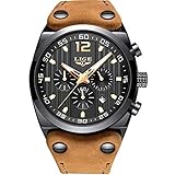 Multifunktions-Chronograph mit drei Einstellscheiben für Sekunde, Minute und Stunde