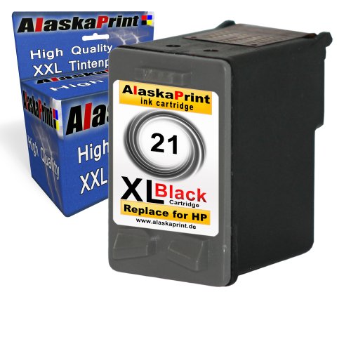 Premium Kompatible Tintenpatrone als Ersatz für Hp 21 XL Black BK Schwarz Druckerpatrone für OFFICEJET 1410 4315 4315v 4315 xi Patronen (Schwarz) 1x21-hp