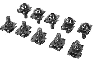 XX ECOMMERCE 10 Teile/satz Universal Verkleidungsmuttern und Schrauben Schrauben Verschluss Clip Aluminium Zubehör Motorrad M6 Schraubenmutter Motorrad Metall Muttern und Schrauben Motos (Schwarz)