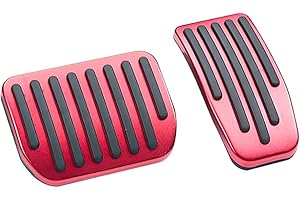 ‎TOPABYTE TOPABYTE Perfomance Pedalkappen für Tesla Model Y und Model 3 2016-2023 2024 Highland Fußstütze Pedal Pedalabdeckungen Bremse Antirutsch Gas und Bremspedalabdeckung (2 Stück/Rot)