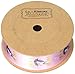 Produktbild laribbons Printed Satin Band, lächelnde Einhorn pink