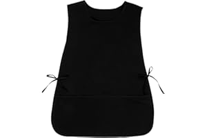 Sibba Kochschürze für Herren Damen Arbeitsschürzen Verstellbar mit großer Tasche Schmutzabweisend Schürze für Server Küche Kochen Backen Künstler Malerei Seitliche Riemen