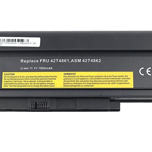7800mAh 9 cells 11.1V Laptop Battery for LENOVO 0A36282 0A36283 42T4861 42T4865 42T4873 42T4875 42T4899 42T4901 42T4940 42T4942 ASM 42T4862 FRU 42T4861 - 6