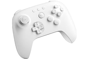 8Bitdo 64 Bluetooth Controller for Analogue 3D, Switch, Windows, and Android (White)