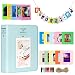Produktbild Cpano Colorful Bundle Set Zubehör für Fujifilm Instax Mini Kamera, HP Ritzel, Polaroid Zip, Snap, Snap Touch Druckerfolien mit Film Aufkleber, Album & Rahmen (64 Taschen, Eisblau)