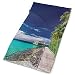 Produktbild Headwear Headband Head Scarf Wrap Sweatband,A Wooden Boardwalk At The Beach Palm Trees In Dark Sky Hawaiian Paradise Scene,Sport Headscarves For Men Women