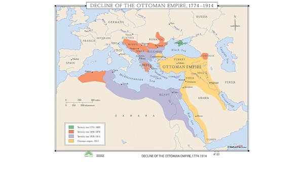 Ottoman Empire In World Map Decline Ottoman Empire (World History Wall Maps): Amazon.co.uk:  9780762550326: Books