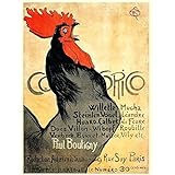 Cocorico Vintage French Poster (Leinwand)