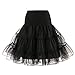 Produktbild POPLY Damen 1950 Petticoat Reifrock Unterrock Petticoat Underskirt Reisen Stil Tutu Crinoline für Rockabilly Kleid Karneval Kostüm Kleid Hohe Qualität Faschingskostüme