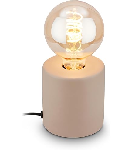 Lampe à Poser Cube Métal Noir - Culot E27 - Design Moderne - Pour Bureau, Salon - IP20