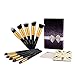 Make Up Brushes, USpicy Professional Cosmetics 10-Piece Makeup Brush Set with Gift Box Kits (Black)
