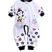 Koly Baby Kids Boy Girl Infant Romper Jumpsuit Bodysuit Cotton Clothes (3-5M, Dark Blue)