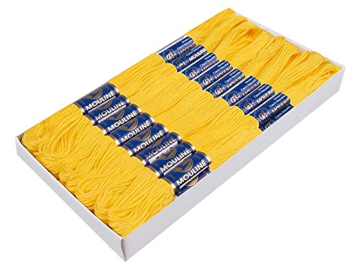 1 Docke Stickgarn / Sticktwist 100 % Baumwolle #1652 Lemon