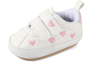 MK MATT KEELY Chaussures Premiers Pas Bébé Fille Garçon Baskets Bebe Cuir Souple avec Semelle Antidérapante 0-18 Mois
