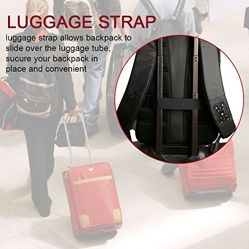 15 6 Zoll Laptop Rucksack  INKERSCOOP Business-Taschen Laptop und Notebook-Rucksack mit USB-Ladeanschluss  wasserdichter  kleiner und leichter Rucksac