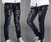 Tourwin New Chic Western Style Patch Rivet Pants Jeans For Boys