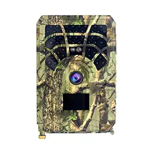 Digital Trail Camera 12MP HD Hunting & Trail Camera Motion Activated Night Infrared Vision Waterproof 46pcs IR Lights for Outdoor Wild Hunting Home Security Animal Observation Game