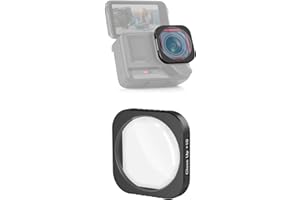 NEEWER Obiettivo Macro 10X Compatibile con Insta360 Ace Pro/Ace Pro 2, NON compatibile con la Versione Aggiornata della Protezione Obiettivo Rotonda e Ottagonale Ridisegnata, LS-C40