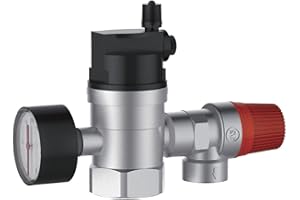 Aqua Heating Gruppo Di Sicurezza Attacco Valvola Di Sicurezza 3/4" Gw 6 Bar Valvola Sicurezza Scaldabagno Elettrico Gruppo Di Sicurezza Nichelato
