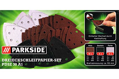 Dreieckschleifpapier Set 30 teilig Schleif Zubehör