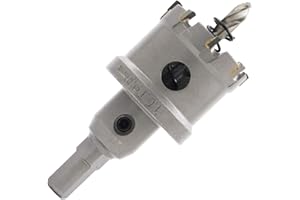 Dreneco Taladro de Sierra Cortadora de Agujeros de Carburo de Acero Inoxidable, Broca de Metal TCT, Sierra de Circular para Acero, Acero Inoxidable, Hierro, Cobre (38mm)