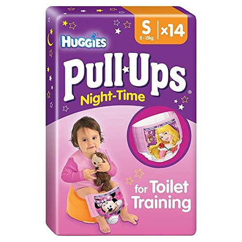 Huggies Small Pull-Ups Night Time 8-15kg Girls 14 per pack