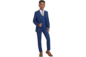 Roco Boys Blue Suit, 3 Piece Blue Page boy Suit, 2-14 Years