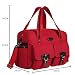LCY Fashion Messenger Tote Baby Nappy Changing Bag Diaper Bag With Changing Mat Red