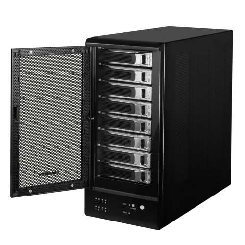 Sharkoon 8 Bay Raid Station Festplattengehäuse für 8x SATA II 8,9 cm (3,5 Zoll), USB 3.0 schwarz - 4
