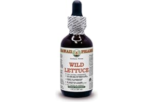 HAWAII PHARM Wild Lettuce (Lactuca Virosa) Dry Herb Alcohol-Free Liquid Extract Glycerite 60 ml