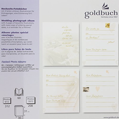 Goldbuch Hochzeitsalbum, 30×31 cm, 60 Seiten mit Pergamin, Cuore, Perlmutt/Silberprägung, 08004 - 7