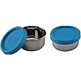 Signora Ware Nano Round Steel Small, Set Of 2, 50Ml+50Ml, Blue