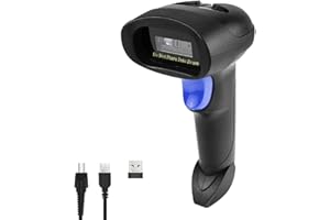 NetumScan - Lector de códigos de barras CCD inalámbrico. Lector USB automático de códigos de barras compatible con PC, MAC, Windows, portátiles y NSL6