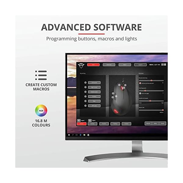 Trust Gaming GXT 144 Rexx - Ratón Vertical RGB para Gaming, Color Negro - Image 4