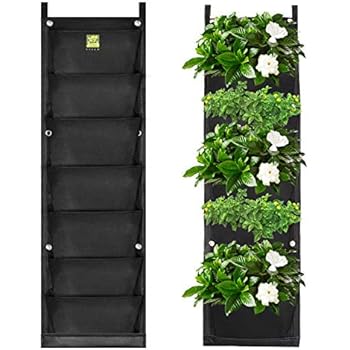 Koram 7 Taschen Vertical Garden Wand-Pflanzgefäß Living Aufhängen Blume