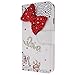 Price comparison product image SmartLegend PU Leather Case for Microsoft Nokia Lumia 640 XL 3D Relif Bling Diamand Decoration Shining Crystal Fashion White Wallet Pocket Flip Cover Cell Phone Hoslter with Magnet Closure and Card Slots Holster Bookstyle Stand Function Protective Cover - Swan