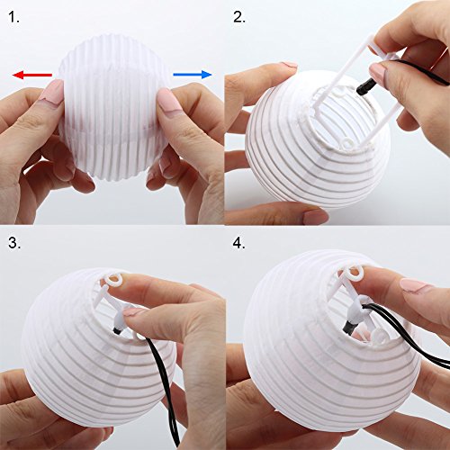 GDEALER Solar Outdoor Lichterkette 6 Meter 30 LEDs Lampions Laterne Solarbetrieben Lichterkette Wasserfest Weihnachten Dekoration für Garten, Terrasse, Hof, Haus, Weihnachtsbaum, Feiern – Warmweiß - 6