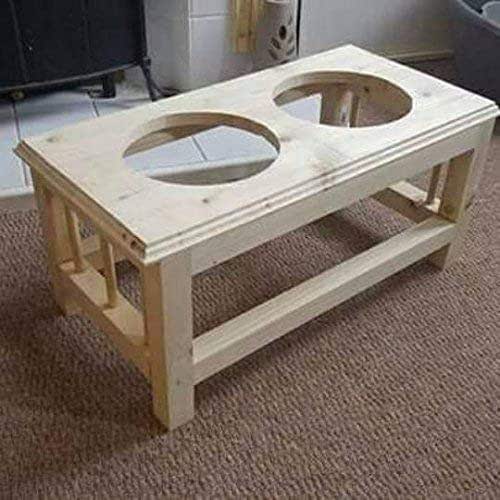 dog feeding bowl stand