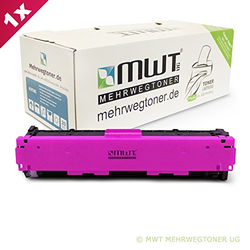 MWT Toner Cartridge für Color Laserjet CM 1312 1512 1312 ersetzen HP 125A CB540A CB541A CB542A CB543A 125A Patronen im Bundle – deutsche Qualität von MWT – kein Original - 5