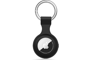 Vancle fodral för Apple AirTag hänge med nyckelring, silikon bärbar nyckelringskåpa, stöttålig rund stötfångare Airtag hänge för nycklar, resväskor, hundhalsband barn