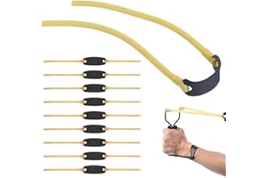 QOZJI Confezione da 10 elastici per fionda, fionda professionale, elastici di ricambio per fionda da caccia professionale, elastici di ricambio in lattice naturale per caccia con fionda all'aperto