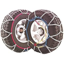 J-4X4 - Juego de dos cadenas de nieve para todo terrenos y SUV talla 380, válidas para neumáticos: 205/75_R14, 205/80_R14, 205/_R14, 215/75_R14, 195/80_R15, 195/_R15, 205/70_R15, 205/75_R15, 215/65_R15, 215/70_R15, 225/60_R15, 235/60_R15, 185/75_R16, 205/65_R16, 215/60_R16, 245/40_R17